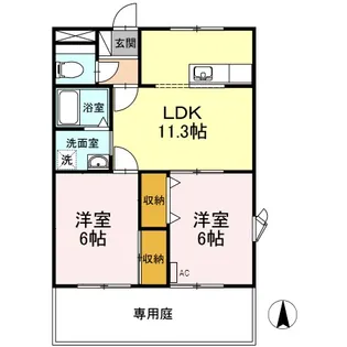 ディスカバリー柿田Ⅱ【1階】の間取り