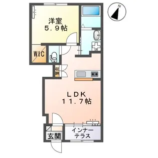 クロシェットⅢ【1階】の間取り