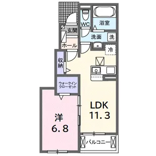 プリムラ【1階】の間取り
