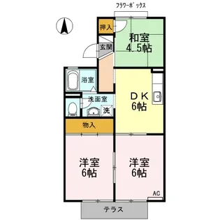メゾンSEKI【103号室】の間取り