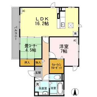 あいグラン・K【1階】の間取り