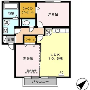STONE HILLS(ストーンヒルズ) K【2階】の間取り
