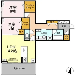 DIOSPERSIMMON長泉 II棟【3階】の間取り