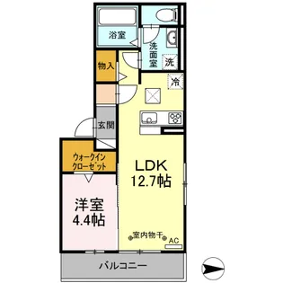 アンプルールK【1階】の間取り