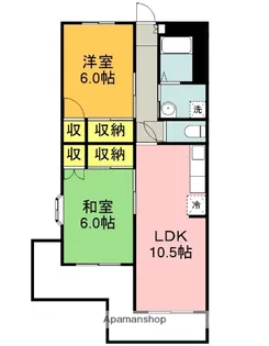 グランデール秀峰【1階】の間取り