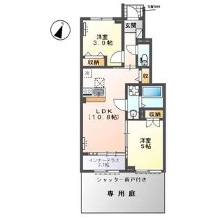 ソラーナ【1階】の間取り