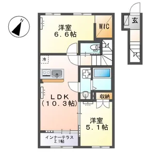 ソラーナ【2階】の間取り