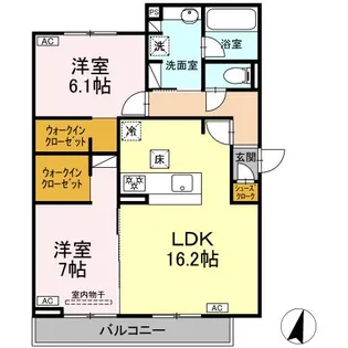 サン グレイス【1階】の間取り