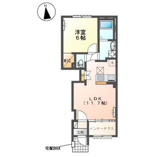 沼津市大岡アパート【1階】の間取り