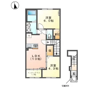 沼津市大岡アパート【2階】の間取り