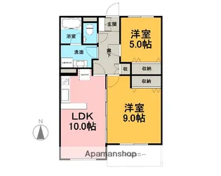 レアールソフィアB【1階】の間取り