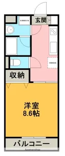 プリムヴェール【203号室】の間取り