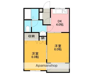 ヴィラメゾンHIRO【2階】の間取り