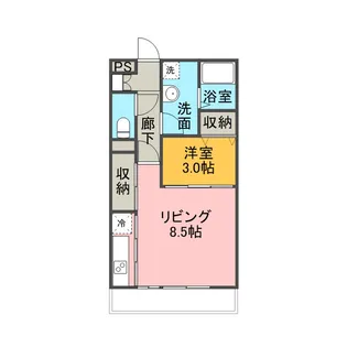 クレールTK【3階】の間取り