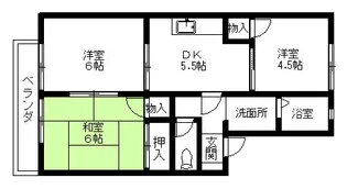 ランセN【205号室】の間取り