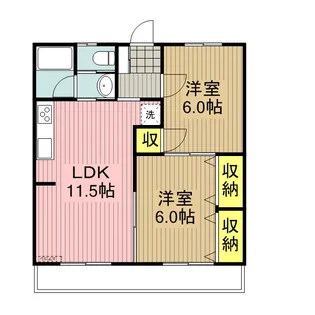 シェ・リールAOKIーB【2階】の間取り