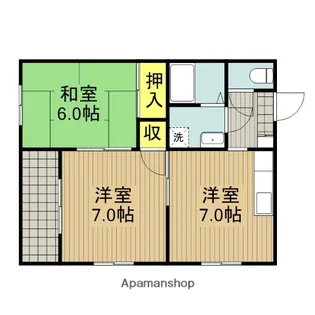 ルナオッティⅢ【2階】の間取り