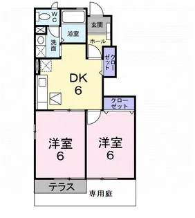 セレノカーサ【1階】の間取り