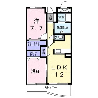 ラフィーネYAMAGUCHI【4階】の間取り