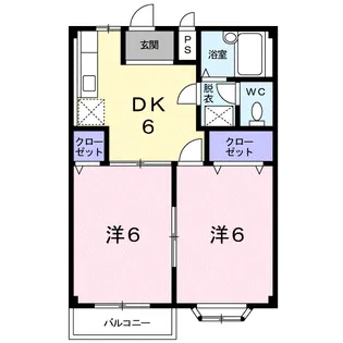 エルディムSUZUKIーI【2階】の間取り