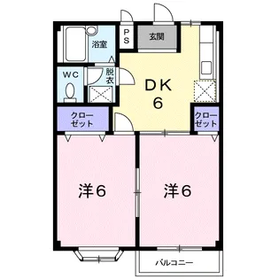 エルディムSUZUKIーI【2階】の間取り