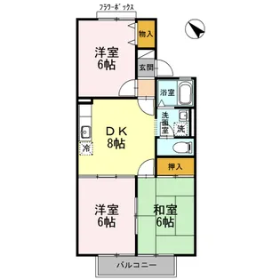 ルポ・ボナール【1階】の間取り