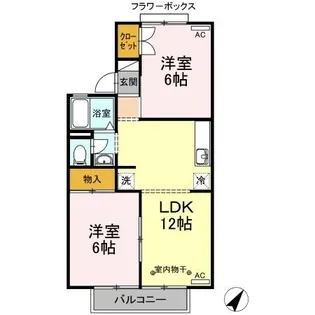 エクセル駿河台【202号室】の間取り