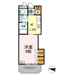 VILLA PINE PLAIN【2階】の間取り