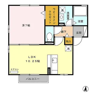 アジュール A【2階】の間取り
