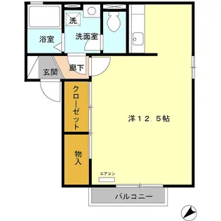 ポートウエストB【2階】の間取り