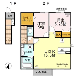 フェリオ【2階】の間取り