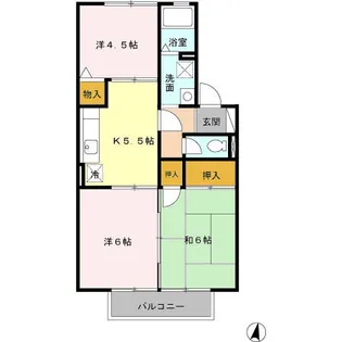 ランセN【2階】の間取り