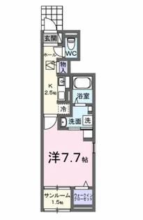 カーサ ルーチェ【1階】の間取り