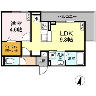 D CREST 田沼3丁目【2階】の間取り