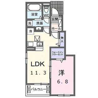 グラース 17【1階】の間取り