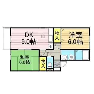 セジュール築地 B【1階】の間取り