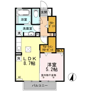 アミティア【2階】の間取り