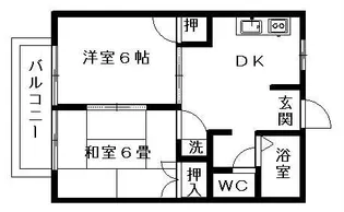 プレアデス【205号室】の間取り