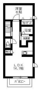 サンリットメゾン【2階】の間取り