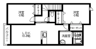 ジュピターA【2階】の間取り