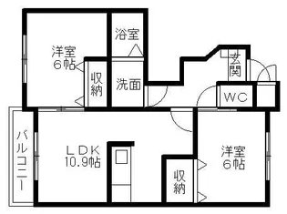 マーベラス【1階】の間取り