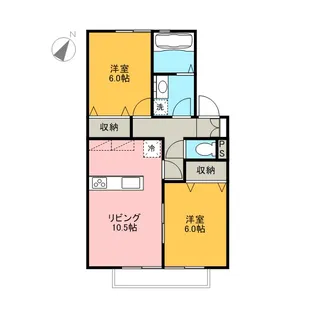 メルベーユ【1階】の間取り