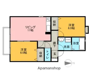 SUN.Y.M【1階】の間取り