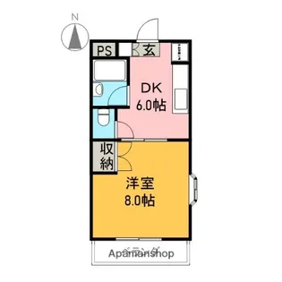 マンションTEAO【101号室】の間取り