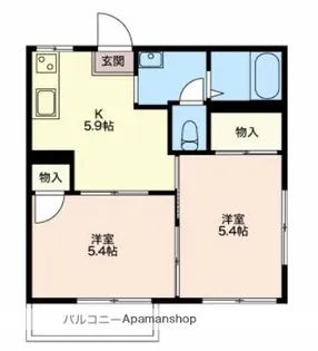 フレグランス久保【2階】の間取り