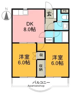 アメニティ富士【2階】の間取り