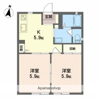 リバーサイドディアスⅠ【1階】の間取り