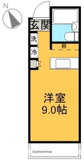 CROSS神田川【305号室】の間取り
