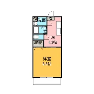 ジュネス21【4階】の間取り