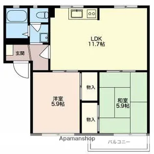 フレグランス50【A201号室】の間取り